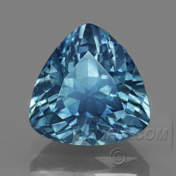 Blue Montana Sapphire Triangle Trilliant trylion