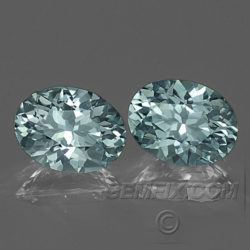 Unheated Oval Montana Sapphire matched pair