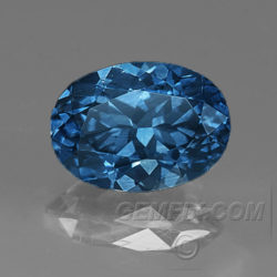 Oval royal blue Montana Sapphire