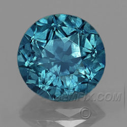 Teal Blue round Montana Sapphire