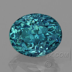 Blue Green Teal Montana Sapphire Oval