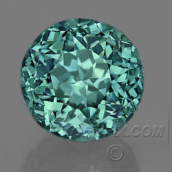 Blue Green Teal Round Montana Sapphire