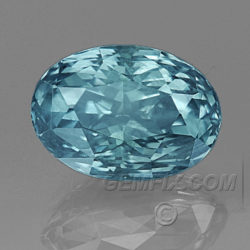 Teal Untreated Montana Sapphire Oval