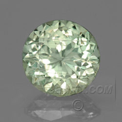 Unheated Yellow Green Round Montana Sapphire