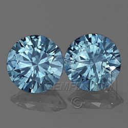 Round Pair Montana Sapphire