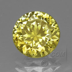 Round Yellow Montana Sapphire