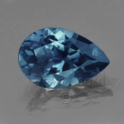 Blue Pear Teardrop Montana Sapphire