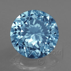 Untreated Round Montana Sapphire Aqua Blue