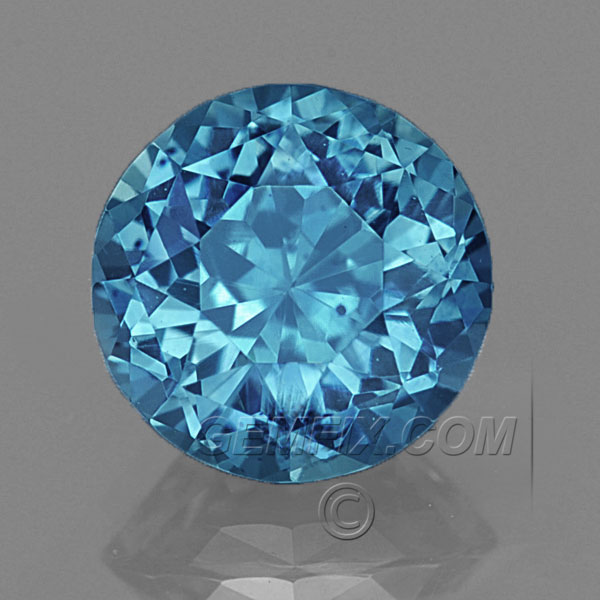 Blue Round Montana Sapphire Roulette Cut 98cts 12 2356 Gemfix