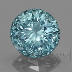 blue green unheated round Montana Sapphire