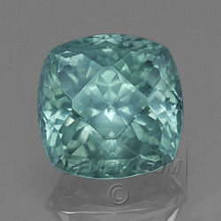 Unheated Blue Green Montana Sapphire Cushion