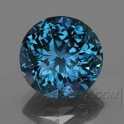 blue round Montana Sapphire