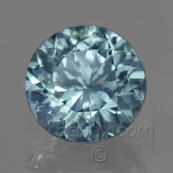 Round Montana Sapphire Blue Gray