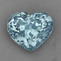 Untreated Heart Shape Montana Sapphire Aqua Color