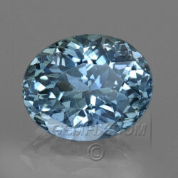 Aqua Blue Oval Montana Sapphire