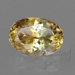 Yellow Orange Montana Sapphire Oval