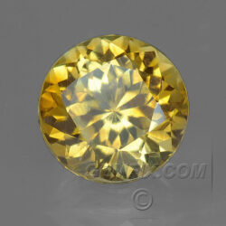 Yellow Orange Montana Sapphire Round