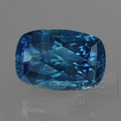 Blue Cushion Large Montana Sapphire