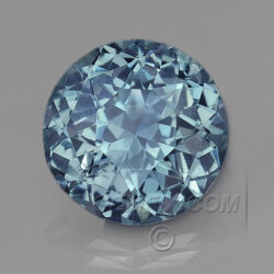 Blue Gray Round Montana Sapphire