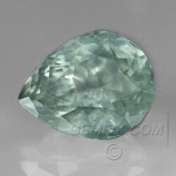 Unheated Green Pear Montana Sapphire