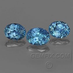 Montana Sapphire matched blue ovals