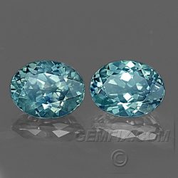 large oval pair Montana Sapphire