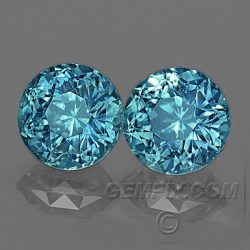 Montana Sapphire round pair blue green