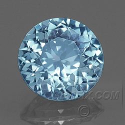 untreated aqua blue round Montana Sapphire