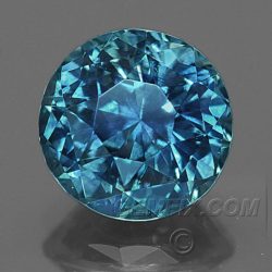 round Montana Sapphire blue green