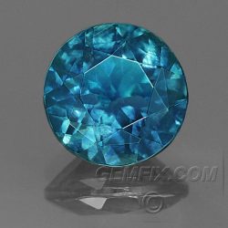 green blue round Montana Sapphire