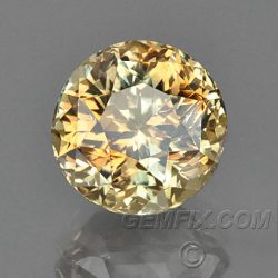 orange yellow round Montana Sapphire