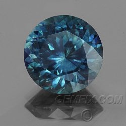 Blue Green Montana Sapphire Round
