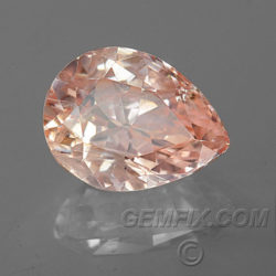 pear sapphire Padparadscha untreated