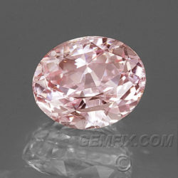 untreated oval pink peach sapphire oval