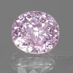 light pink lilac oval unheated sapphire