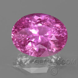 oval pink sapphire natural