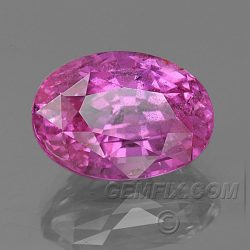oval natural hot pink sapphire