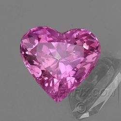 pink sapphire heart