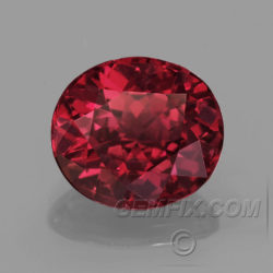 Natural Red Spinel Oval