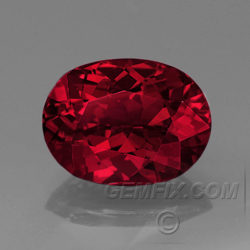 Natural Deep Red Spinel Oval